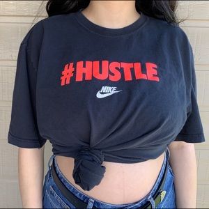 vintage black and red nike short sleeve tee